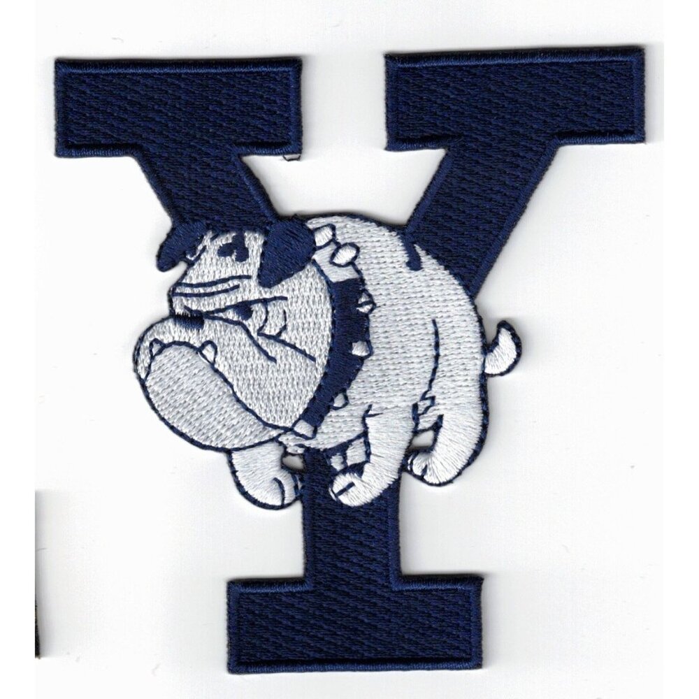 Yale University Bulldogs Embroidered 3in Iron / Sew-On Patch
